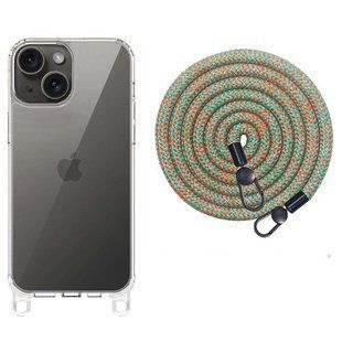 Чохол TPU Transparent with Straps для Apple iPhone 15 (6.1") 72067 фото