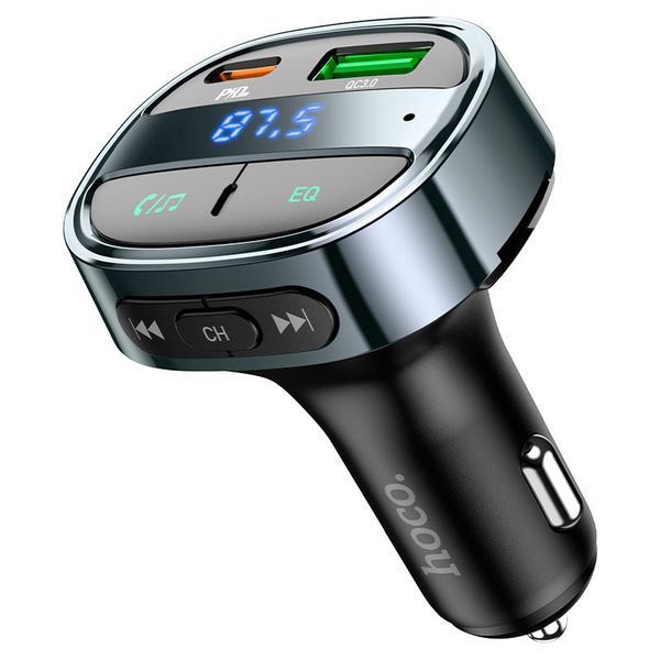 АЗП FM модулятор Hoco E70 PD30W+QC3.0 (1USB-A/1C) 57457 фото