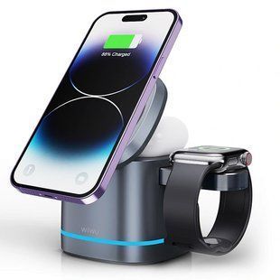 БЗП WIWU Wi-W024 3 in 1 wireless charger 68580 фото