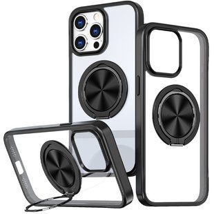 TPU+PC чохол Metal Ring with MagSafe для Apple iPhone 15 Pro Max (6.7") 73477 фото
