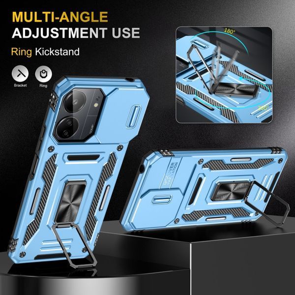 Ударостійкий чохол Camshield Army Ring для Xiaomi Redmi 13C / Poco C65 72802 фото