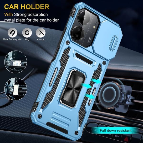 Ударостійкий чохол Camshield Army Ring для Xiaomi Redmi 13C / Poco C65 72802 фото
