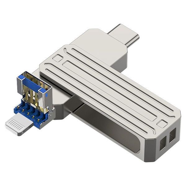 Флеш-накопичувач WIWU Wi-FD001 3in1 (USB-A/C/L) USB 3.0 &mdash; 256GB 77956 фото