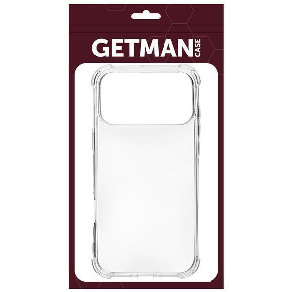 TPU чохол GETMAN Ease logo посилені кути для Apple iPhone 17 Pro Max (6.9") 80191 фото