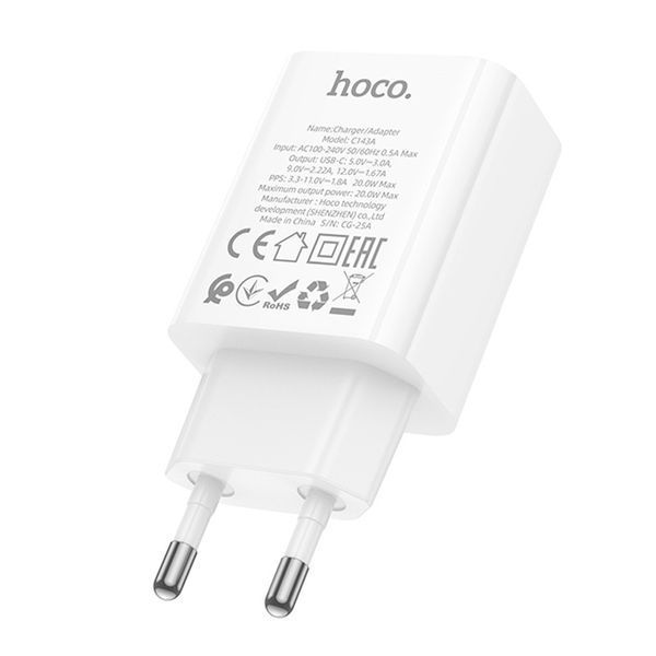 МЗП Hoco C143A Benefit PD20W (1USB-C) 78637 фото