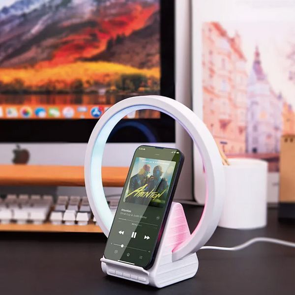 БЗП WIWU Wi-W021 2 in 1 Wireless Charger+Bluetooth Speaker 68522 фото