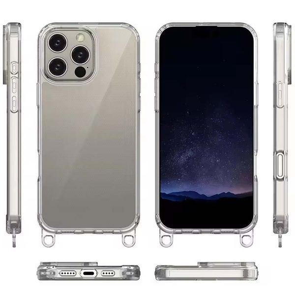 Чохол TPU Transparent with Straps для Apple iPhone 14 Pro Max (6.7") 72066 фото