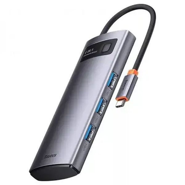 Перехідник HUB Baseus Metal Gleam Series 4-in-1 4xUSB3.0 (WKWG070013) 62775 фото