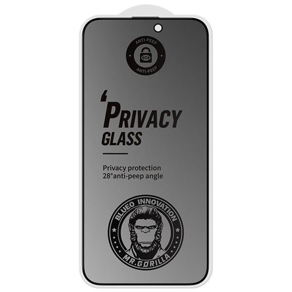 Захисне 2.5D скло Blueo Full Cover Anti-Peep Matte для Apple iPhone 14 Pro Max (6.7") 71029 фото