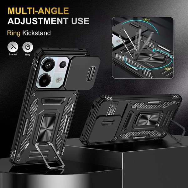 Ударостійкий чохол Camshield Army Ring для Xiaomi Redmi Note 13 4G 72803 фото