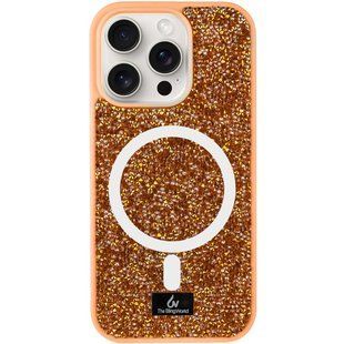TPU чохол Bling World Rock Diamond with MagSafe для Apple iPhone 16 Pro (6.3") 75839 фото
