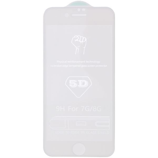 Захисне скло 5D Hard (full glue) (тех.пак) для Apple iPhone 7 / 8 / SE (2020) (4.7") 33862 фото