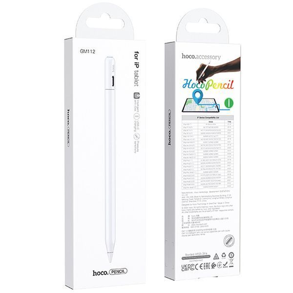 Стилус Hoco GM112 Intelligent anti-lost active capacitive pen with digital display for iPad 74009 фото