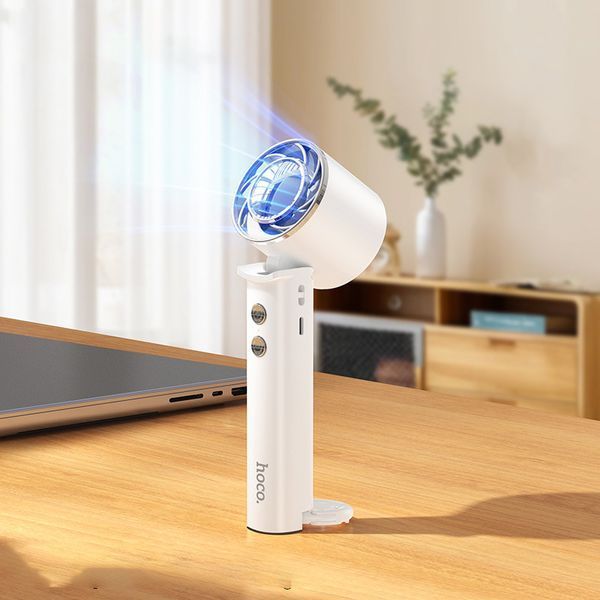 Портативний вентилятор Hoco HX61 Exquisite handheld folding fan 1200 mAh 78736 фото