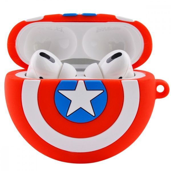 Силіконовий футляр Marvel & DC series для навушників AirPods 3 + кільце 65970 фото