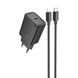 МЗП Hoco N62 Gentle PD30W (1USB-C) + кабель Type-C to Lightning 77115 фото 1