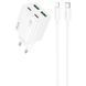 МЗП Hoco N55 Fundador PD20W four-port (2USB-A/2C) + кабель Type-C to Lightning 74138 фото 1