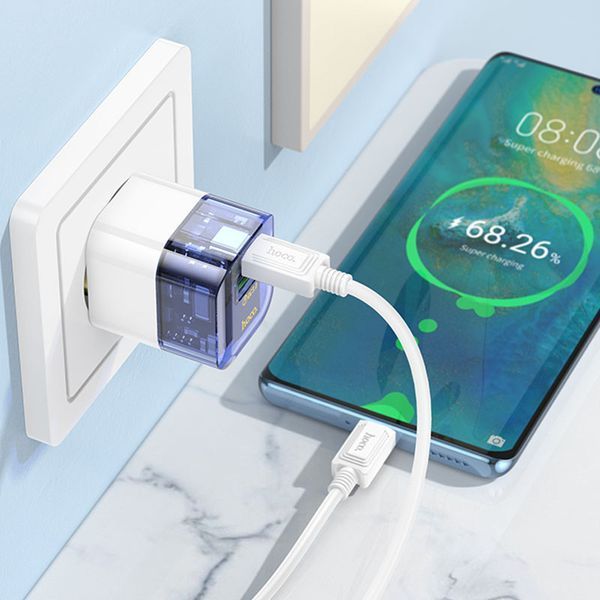 МЗП Hoco C131A Platium PD30W+QC3.0 (1USB-A/1C) 67587 фото
