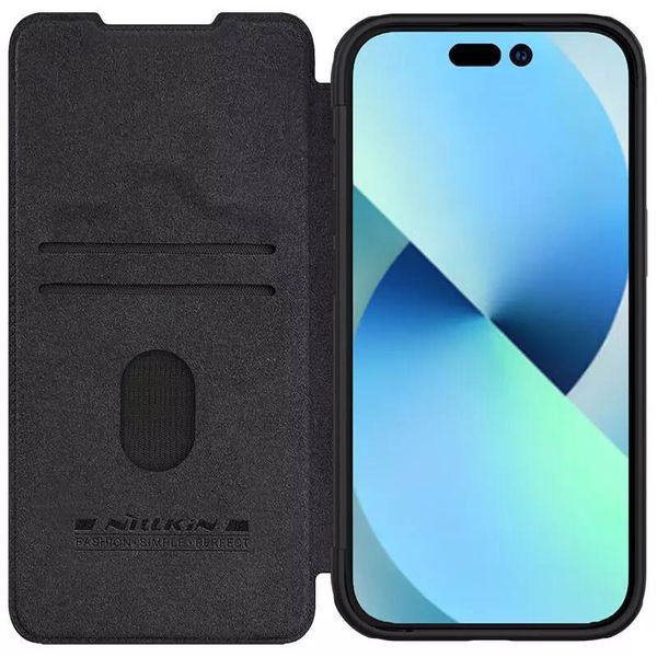 Шкіряний чохол-книжка Nillkin Qin Pro Camshield для Apple iPhone 15 (6.1") 67899 фото