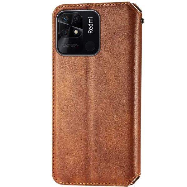 Шкіряний чохол-книжка GETMAN Cubic (PU) для Xiaomi Redmi 10A 55490 фото