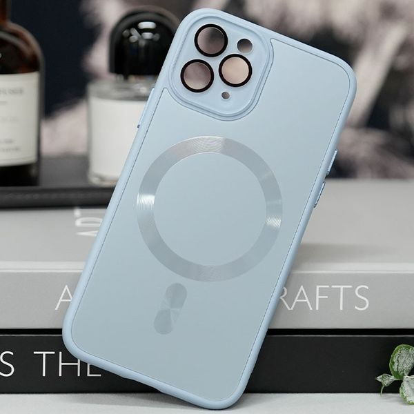 Чохол TPU+Glass Sapphire Midnight with MagSafe для Apple iPhone 15 Pro (6.1") 66641 фото