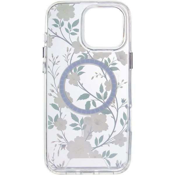 TPU+PC чохол Clear Garden with MagSafe для Apple iPhone 16 Pro Max (6.9") 80894 фото