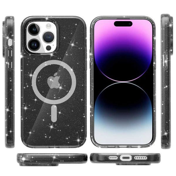 Чохол TPU Galaxy Sparkle (MagFit) для Apple iPhone 15 Pro Max (6.7") 66255 фото