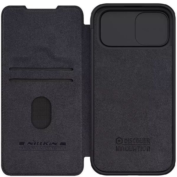 Шкіряний чохол-книжка Nillkin Qin Pro Camshield для Apple iPhone 15 (6.1") 67899 фото