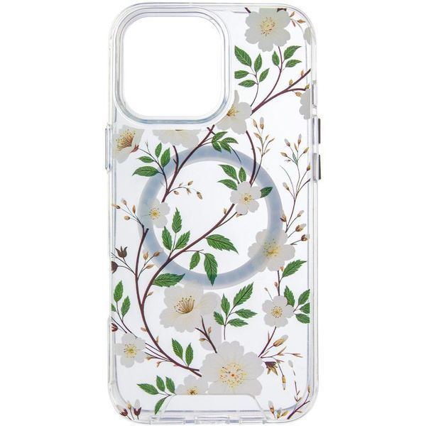 TPU+PC чохол Clear Garden with MagSafe для Apple iPhone 16 Pro Max (6.9") 80894 фото