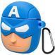 Силіконовий футляр Marvel & DC series для навушників AirPods 1/2 + карабін 36242 фото 2