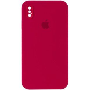 Чохол Silicone Case Square Full Camera Protective (AA) для Apple iPhone X / XS (5.8") 40231 фото