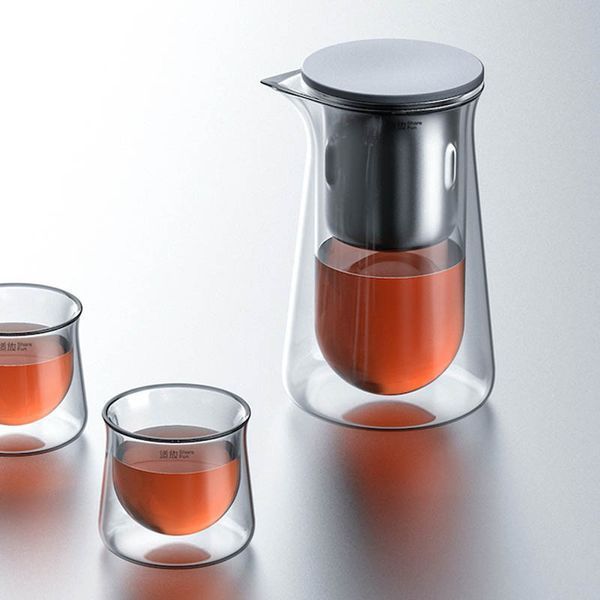 Чайник для заварювання TeaPot D-50 Press type 600ml 78045 фото