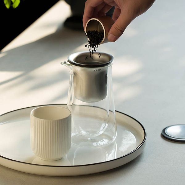 Чайник для заварювання TeaPot D-50 Press type 600ml 78045 фото