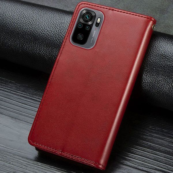 Шкіряний чохол-книжка GETMAN Gallant (PU) для Xiaomi Redmi Note 10 / Note 10s 43340 фото
