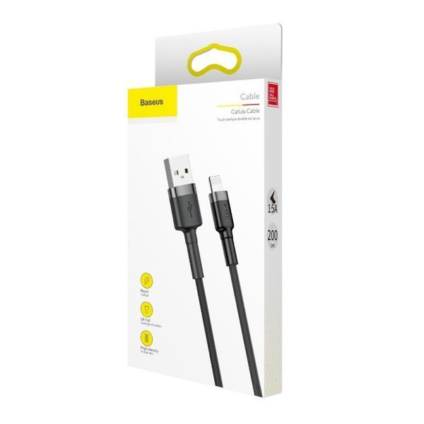 Дата кабель Baseus Cafule Lightning Cable 1.5A (2m) (CALKLF-C) 38235 фото