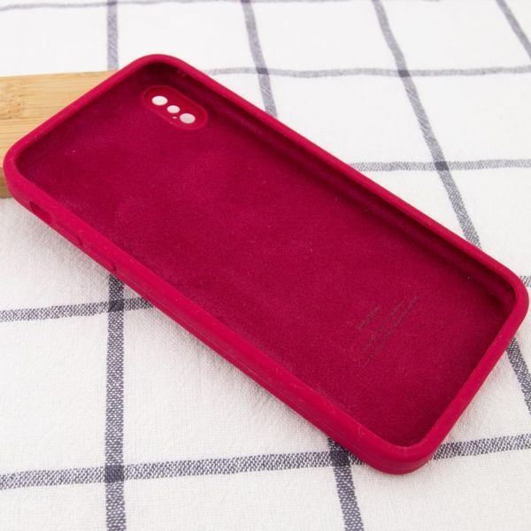 Чохол Silicone Case Square Full Camera Protective (AA) для Apple iPhone X / XS (5.8") 40231 фото