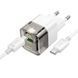 МЗП Hoco C131A Platium PD30W+QC3.0 (1USB-A/1C) + кабель Type-C to Type-C 67588 фото 2